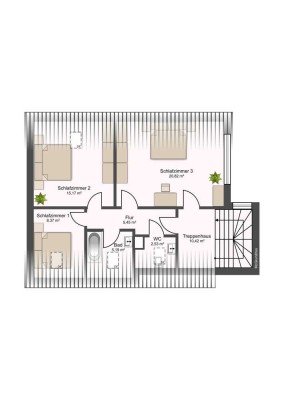 Stilvolle 2-Raum-DG-Wohnung in Seligenstadt