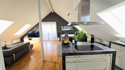 Ohne Käufer-Plus - Einzigartige DG-Wohnung S-Degerloch, 120 qm Grundfläche, provisionsfrei