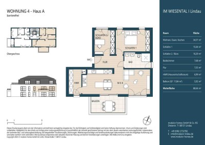 Wohnung 4 - 1. Obergeschoss  I  Haus A