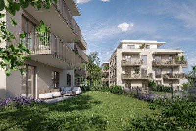 Top Gelegenheit im Projekt SÜDBLICK Eggenberg: Provisionsfreie 2-Zimmer-Gartenwohnung