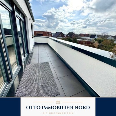 Bremerhaven: Neuwertige, lichtdurchflutete, barrierefreie ETW (Bj.2019) mit 4 Zi., Balkon, Fahrstuhl