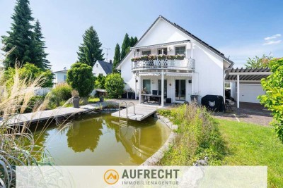 A U F R E C H T °GRÜN & EXKLUSIV° energieeffizientes Zweifamilienhaus mit Schwimmteich – KfW 40(!)
