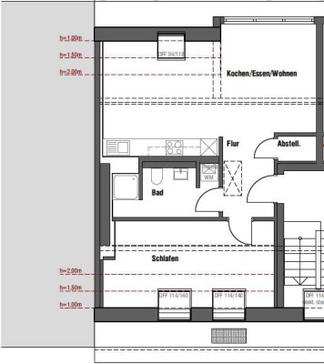 Geschmackvolle, neuwertige 2-Raum-DG-Wohnung in Münster