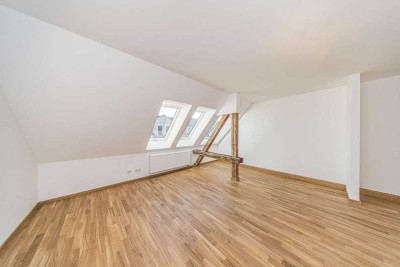 Über den Dächern von Stötteritz – großzügige 1-Zimmer-Dachgeschosswohnung