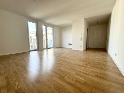 Moderne 1-Raum-Wohnung im *Erstbezug* mit Einbauküche, Balkon und schickem Duschbad