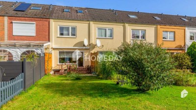 Attraktives Reihenhaus mit Erbbaurecht, 3 Zimmern und Garage