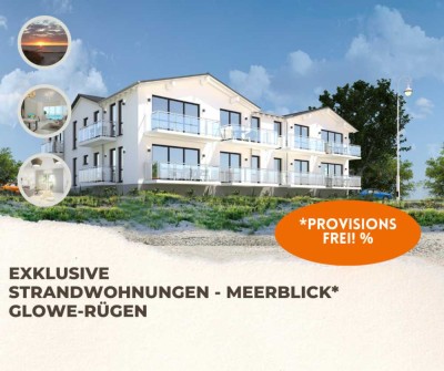 LEZTE exklusive 3 Zi. Neubau-Wohnung-1. Strandreihe, Panorama Meerblick, 2 Balkone! Glowe-Rügen!