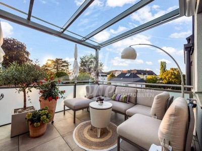 Penthauswohnung am Lendkanal mit zwei Terrassen in Top-Lage