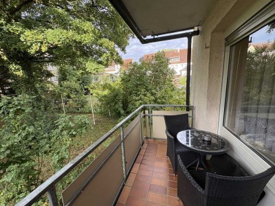 Dreizimmerwohnung mit Balkon, Gartennutzung und Badewanne in Butzbach