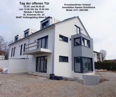 Tag der offenen Tür, 03.05. u. 04.05.25 v. 13.00 - 15.00 Uhr. Neubau 3 Spänner Nähe Erding