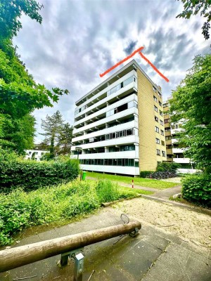 Penthouse-Feeling: 3-Zimmer-Whg im 7. Stock mit Balkon & Alpenblick