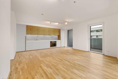 ERÖFFNUNGSANGEBOT: 2 Monate mietfrei wohnen - 3-Zimmer Wohnung Large (unmöbliert) mit Zugang zu Fitness, Co-Working, Dachterrasse, Kinoraum