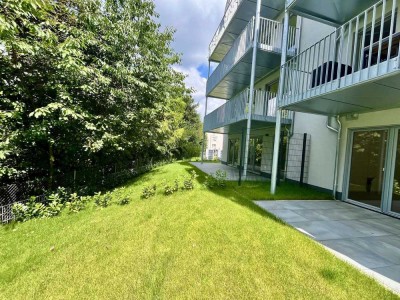 Neubauwohnung mit hochwertiger Ausstattung eigenem Garten u. KFZ Stellplatz