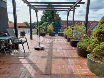 Penthouse mit großzügiger Dachterrasse und viel Privatsphäre | Elbe in Sichtweite