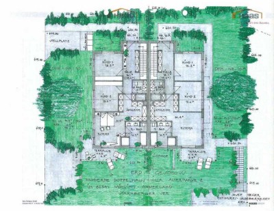 Moderne - Doppelhaus - Villa - Alternative 2