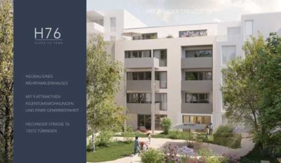 Erstbezug: Moderne 2-Zimmer Wohnung mit Balkon in Tübingen