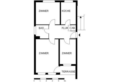 WBS erforderlich***3- Zimmerwohnung im 2. Obergeschoss mit Balkon***