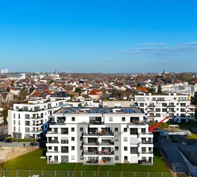 Mainz-Kostheim! HIGH-CLASS 4-Zi-Neubau-Wohnung am Wasser, barrierefrei, Balkon, 2 TG-Plätze uvm