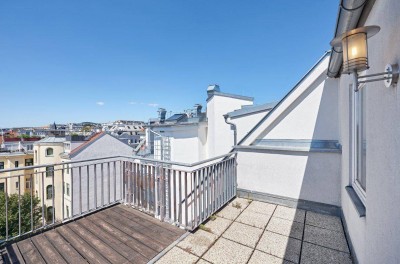 Wunderbare Dachgeschoss Maisonette mit sonniger Terrasse, 
Nähe U3 Hütteldorfer Straße!