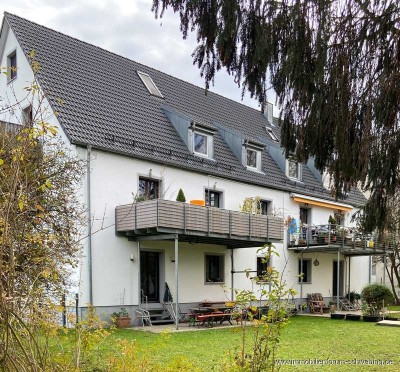 Familiengerechte 3-Zimmer-Wohnung mit Terrasse und großem Gartenanteil in Unterföhring!