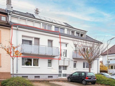 *OHNE MAKLER* Stilvolle, sehr gepflegte, möblierte 3-Zi-Wo, ZWEI Balkone + Garage + Keller