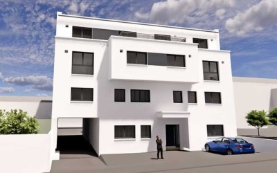 Stilvolle, neue 3-Zimmer-Wohnung mit Balkon und EBK in Östringen, Erstbezug
