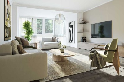 Wohnen mit Stil: Helle 2-Zimmer-Wohnung mit Balkon