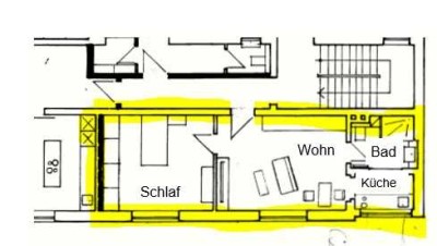Zentrale und gepflegte 2 Zimmer Wohnung in Frankfurt-Höchst mit Aufzug