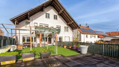 Wohnen und Arbeiten unter einem Dach: 2 WE, Balkon und Dachterrasse in ruhiger Lage in Herschberg