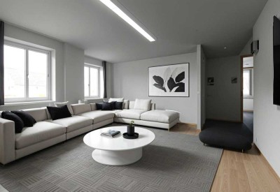 Flexibel gestaltbare, lichtdurchflutete 6-Zi.Whg. mit Fußbodenheizung, PKW Stellplatz und guter Lage