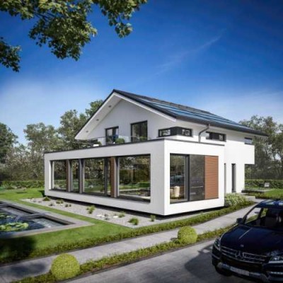 Stadtvilla in Ansbach - Modernste Architektur - Traumhaus von Bien-Zenker