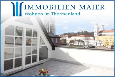 DIPLOM-Immowirt MAIER !! Wohnerlebnis über den Dächern mit Traum-Dachterrasse und Ausblick PUR