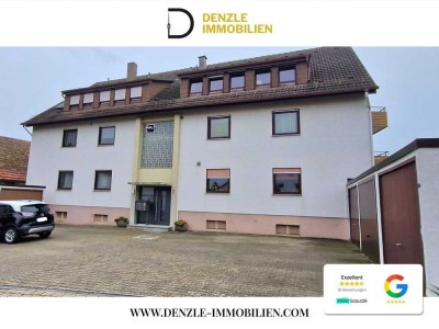 Geräumige DG-Whg. mit großem Balkon & Garage in ruhiger Lage