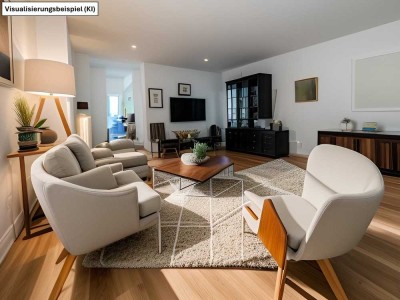 Modern, gepflegt: 3-Zimmer-Wohnung mit Balkon, 2 Bädern & Garage
