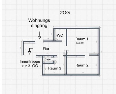 Walsum -Maisonettemwohnung mach Kernsanierung