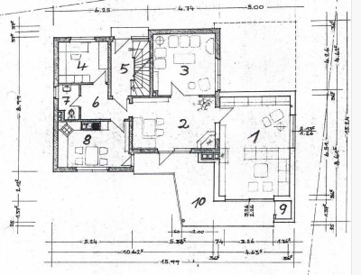 Freundliche 4-ZKB-Wohnung mit großem Balkon und Einbauküche im schönen Burghaun