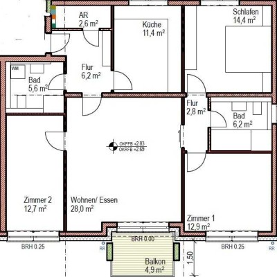 Heidelberg, 4 Zimmer mit Balkon