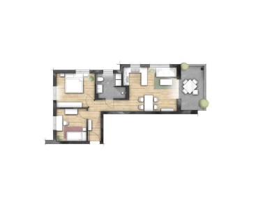 DG 3-Zi.-Whg. mit Balkon