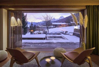 Garten Maisonette mit spektakulärem Watzmannblick in Bestlage von Bischofswiesen.