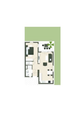 Tolle 2-Zimmer Wohnung mit Garten! (01)
