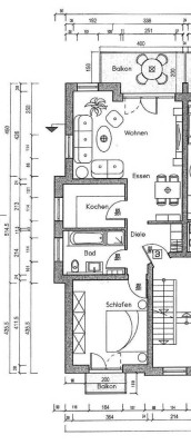 2 Zimmer in Rodgau, 1. Stock