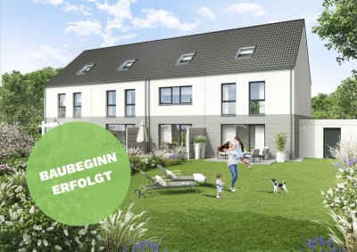 12 energieeffiziente Neubauhäuser mit Wärmepumpe und Fußbodenheizung