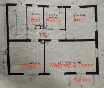 Freundliche und gepflegte 3-Zimmer-Wohnung mit Einbauküche in Hammelburg OT Pfaffenhausen