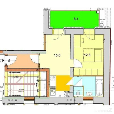 Stadtapartment mit kleiner Terrasse in Mitten des Herz-Jesu-Viertels