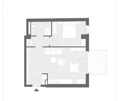Schöne 2-Zimmer-Wohnung mit EBK und Balkon
