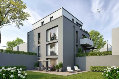 Exklusive EG-ETW in 4-Fam.-Haus im KFW40 QNG Standard mit Wärmepumpe im Bismarckviertel mit Terrasse