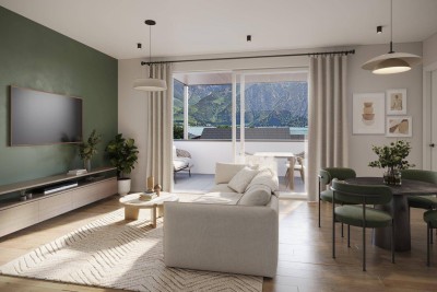 Moderne 2-Zimmer-Wohnung mit Balkon in Unterach am Attersee - Erstbezug!