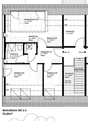 Schöne 3 Dachzimmer-Wohnung - Neubau