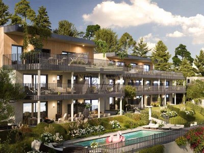 Faszinierende Seeblickwohnung mit Infinity-Pool am Wörthersee