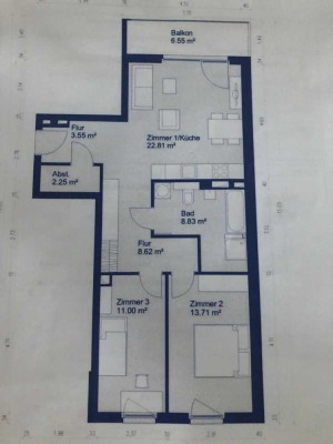 Nachmieter gesucht, Neubau, 3-Zimmer-Wohnung mit Balkon und EBK in Ludwigsfelde, gegenüber Kaufland